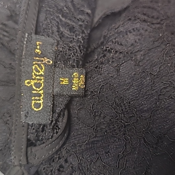 Audrey 3+1 M Black Lace Romper Open Back Long Sleeves - Picture 6 of 7